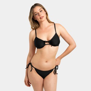 Smart & Sexy Women's Underwire Bikini Top & String Bikini Set - 1 of 4