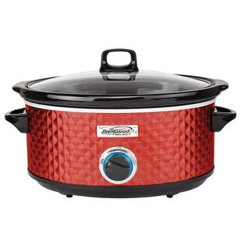Brentwood Select 7 Quart Slow Cooker in Red
