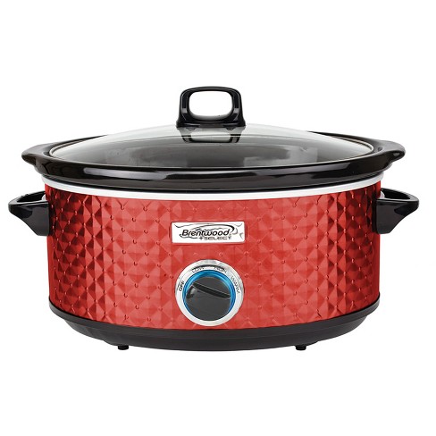 Brentwood Select 7 Quart Slow Cooker In Red : Target