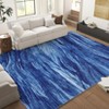 Abstract Area Rug Machine Washable Rug Modern Area Rug Stain Resistant Non-Slip Accent Rug Floor Cover Carpet Rug for Living Room Decor - 2 of 4