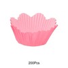 Unique Bargains Cupcake Liners Small Flower Shape Baking Cup Liners Greaseproof Paper 1.77"x1.97" 200 Pcs - 4 of 4