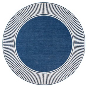 nuLOOM Asha Striped Border Stain Resistant High Traffic Outdoor Area Rug - 1 of 4