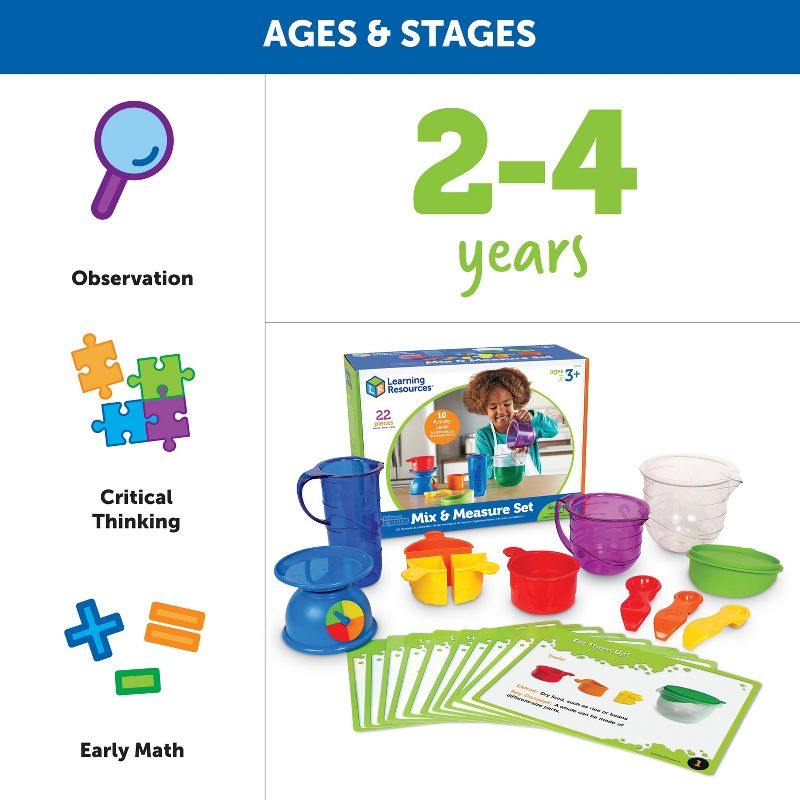 Learning Resources Mix And Measure Activity Set, 22 Pieces, Ages 4+, 4 of 7