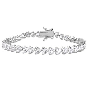 EVERLY JEWELRY |  Sterling Silver 10 CT TGW Created White Sapphire Bracelet - 1 of 4