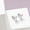 Girls' Silly Rabbit Screw Back Sterling Silver Earrings - In Season Jewelry - 4 of 4
