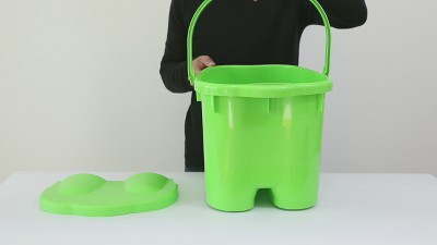 Basicwise Foot Massage Spa Bath Bucket with Cover