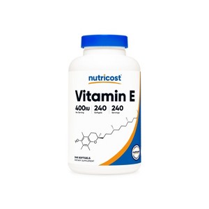 Nutricost Vitamin E Softgels (400 IU) (240 Softgels) - 1 of 4