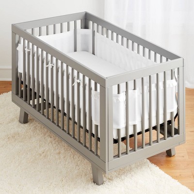 Breathable crib cheap bumper target