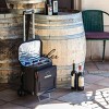 NFL Dallas Cowboys Cellar Six Bottle Wine Carrier and Cooler Tote with Trolley - 4 of 4