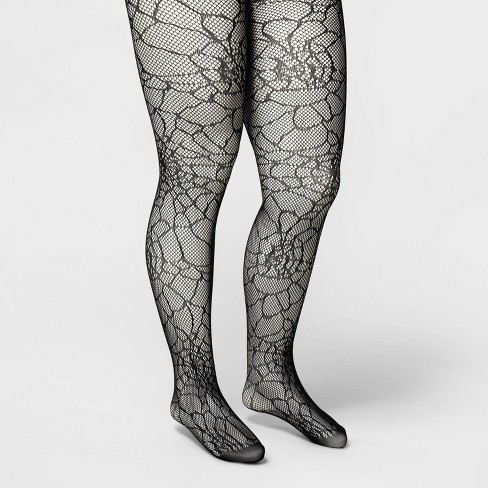 Women's Plus Size Spider Web Net Halloween Tights - Hyde u0026 Eek! Boutique™  Black 1x/2x : Target
