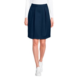 Lands' End Lands' End School Uniform Women's Solid Pleated Skort Top of Knee - 1 of 3