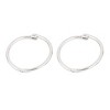 Unique Bargains Office Metal Loose Leaf Ring Hinge Snap Binder Silver Tone 1.2" Dia 17 Pcs - 3 of 4