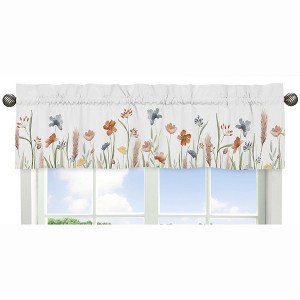 Sweet Jojo Designs Window Valance Treatment 54in. Watercolor Floral Garden Multicolor - 1 of 4