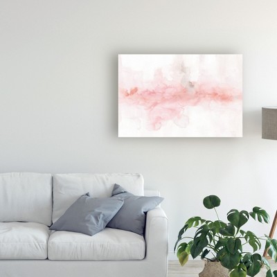 Lisa Audit Blush and Gray Abstract Canvas Art 22'' x 32''