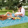 Acekool Outdoor Rug, Waterproof Reversible Easy Care Patio Mat, Lightweight Portable Carpet for RV, Camping, Deck, Balcony - 4 of 4