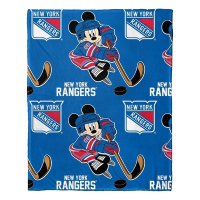NHL New York Rangers Mickey Silk Touch Throw Blanket and Hugger
