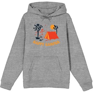 Adventure Society Happy Camper Adult Long Sleeve Hoodie - 1 of 2