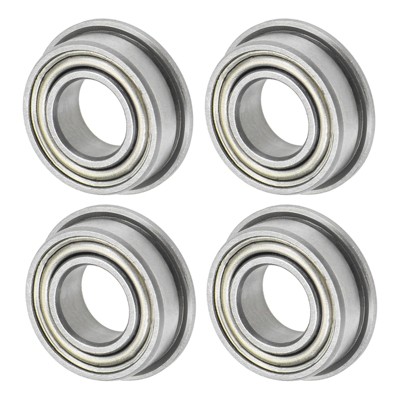 Unique Bargains Durable Chrome Steel Multipurpose Use Flanged Ball Bearing 4 6mm x 12mm x 4mm