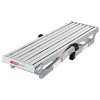 FURNIinspire Ladders Work Platform Aluminum Portable Bench Folding Ladder, Household Step Stool Ladder Foldable, Silver, 39.49"*12.17"*20.28" - 4 of 4