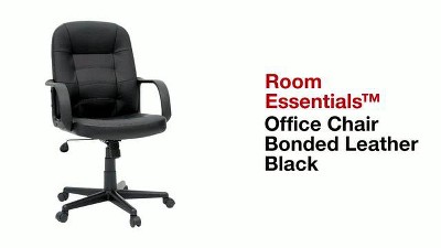 Office Chair Bonded Leather Black Room Essentials Target