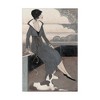 Trademark Fine Art -Megan Meagher 'Art Deco Lady With Dog' Canvas Art - image 2 of 4