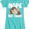 Girls' - Pokémon - Nope Not Today Slaking Fitted Short Sleeve Graphic T-Shirt - 2 of 4