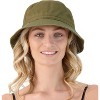 Market & Layne White Bucket Hat for Men, Women, and Teens, Adult Packable Bucket Hats for Beach Sun Summer Travel - 3 of 3