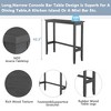 ChicFurnit Dining Sets Bar Height Table Set with Footrest Chairs Space Saving for Kitchen Dining Room, Gray, 50"*18.75"*14" - 4 of 4