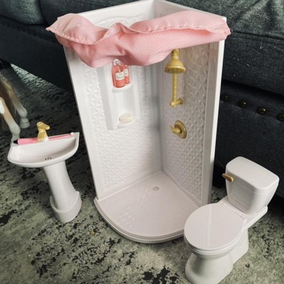 American girl deals doll bathroom set