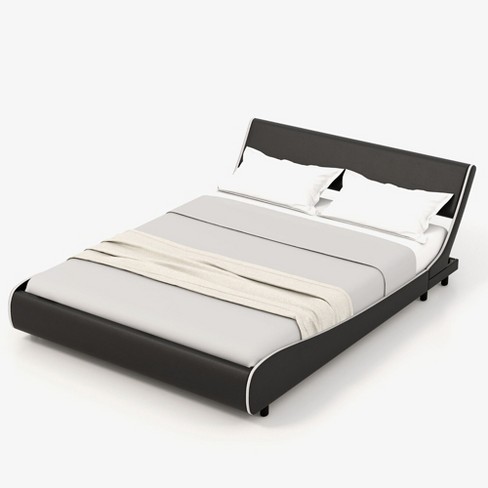 Queen low store platform bed frame