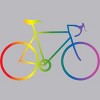 Adult Design By Humans Rainbow Bike Cyclist Pride By Bonganva Tank Top - 2 of 2