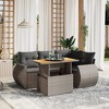 vidaXL Garden Sofa Set Grey and Dark Grey - 2 of 4