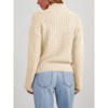 Women's Mock Neck Sweater Ribbed Knit Pullover Long Sleeve Top Casual Winter Sweater - 4 of 4
