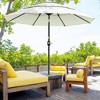 Sapphtopaz 9Ft Patio Umbrella 3 Tiers Market Umbrella Ventilated Top with Crank and Push Button Tilt for Garden, Beach, Lawn, Backyard - 3 of 4