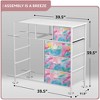 Sorbus Dresser with 9 Drawers - Furniture Storage Chest Tower Unit for Bedroom, Closet, etc - Steel Frame, Wood Top, Fabric Bins - 4 of 4