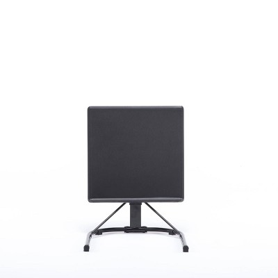 Peakform Adjustable Black Steel Folding Tray Table