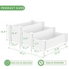 Wooakway 35" White PVC Outdoor Garden Fence Railing Planter Box for Flowers Vegetables - 4 of 4