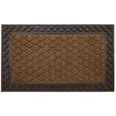 Durable Front Door Mat Heavy Duty Doormat for Outdoor 17x29.5 Inch Brown