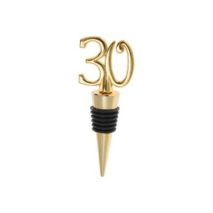 Unique Bargains Bottle Stoppers Zinc Alloy PTR Gold Tone 3.94"x1.50"x0.79" 1 Pc - 1 of 3