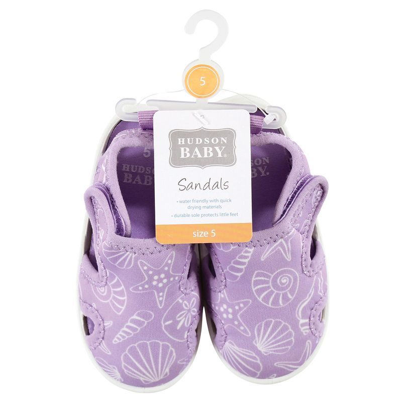 Hudson Baby Infant, Toddler and Kids Girl Sandal and Water Shoe, Sea Shell, 2 of 4