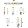 Itopfox Gold Semi Flush Mount Ceiling Light with Fabric Shade, Farmhouse Brass Drum Lighting for Kitchen Hallway Bedroom - 4 of 4