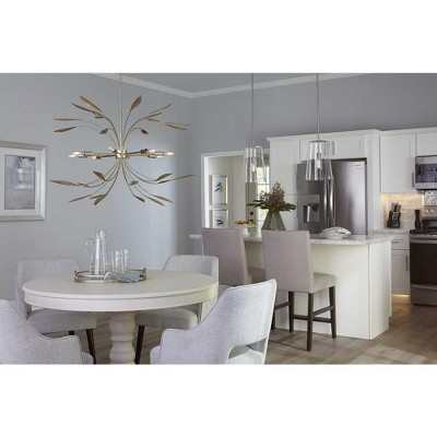 Clarion 10.5'' Matte Black and Brushed Nickel Modern Pendant Light