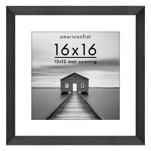 Americanflat Wide Molding Picture Frame with Mat - 1 of 4