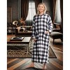 ADR Women's Zip Up Robe with Hood, Women's Long Zipper Robe, Warm Cozy Hooded Bathrobe - 2 of 3