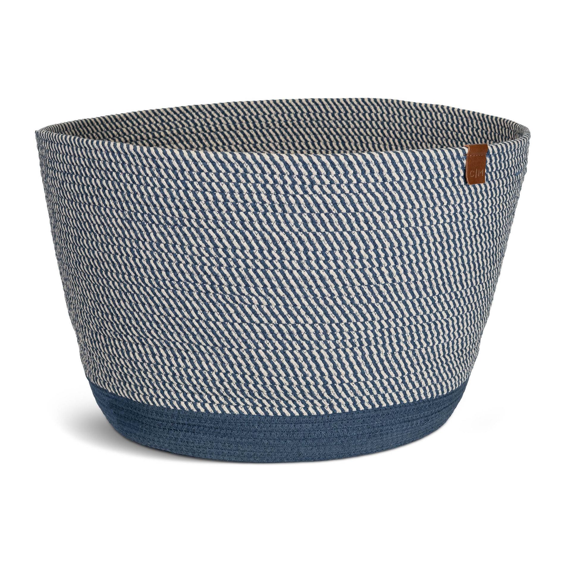 CleverMade XL Rope Basket Navy Noir