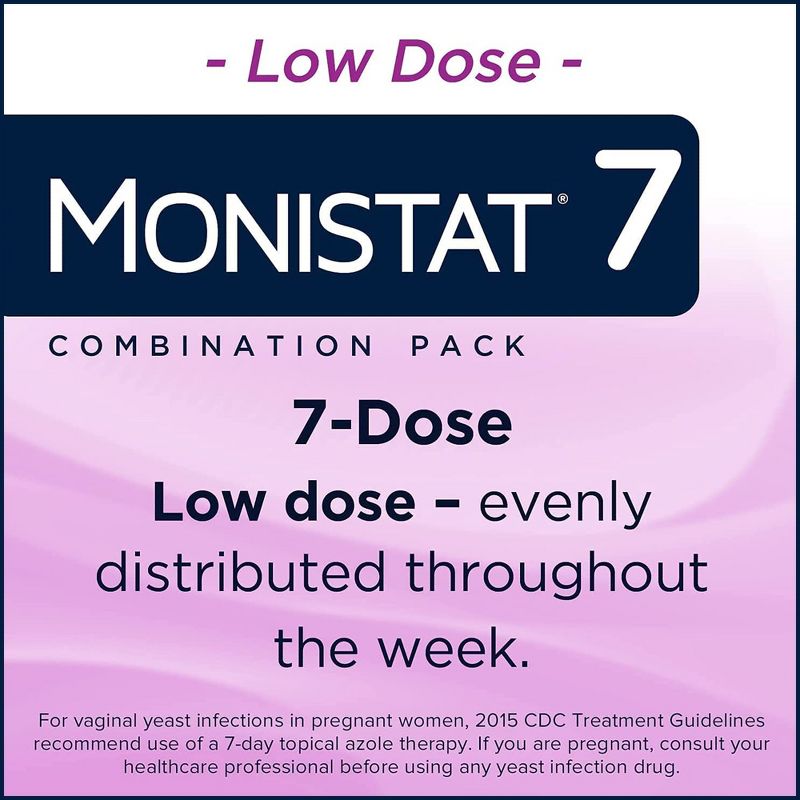 Monistat 7-Dose Yeast Infection Treatment, 7 Disposable Applicators &#38; 1 Cream Tube, 5 of 10