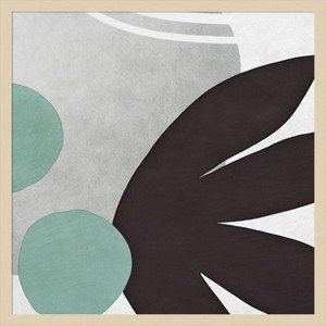 Amanti Art Shapes n Lines Abstract  IV by Ashley Aldridge Wood Framed Wall Art Print - 1 of 4