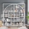 ORRD Industrial Etagere Bookshelf, 70.47" Tall 5-Tier Vintage Gray Open Shelf with 8 Storage Tiers & Metal Frame for Living Room & Bedroom - 3 of 4