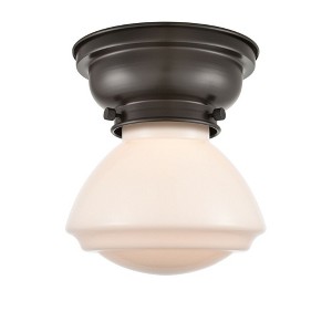 Olean - 1 Light Flush Mount In Industrial Style-6.4 Inches Tall and 6.75 Inches Wide - 1 of 1