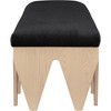 Meridian Furniture,Altair Velour Fur Fabric Bench - 4 of 4